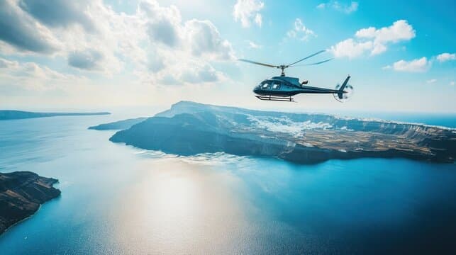 Helicopter Tours in Santorini