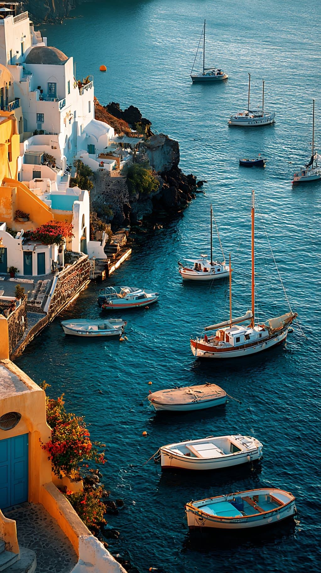 Santorini harbour
